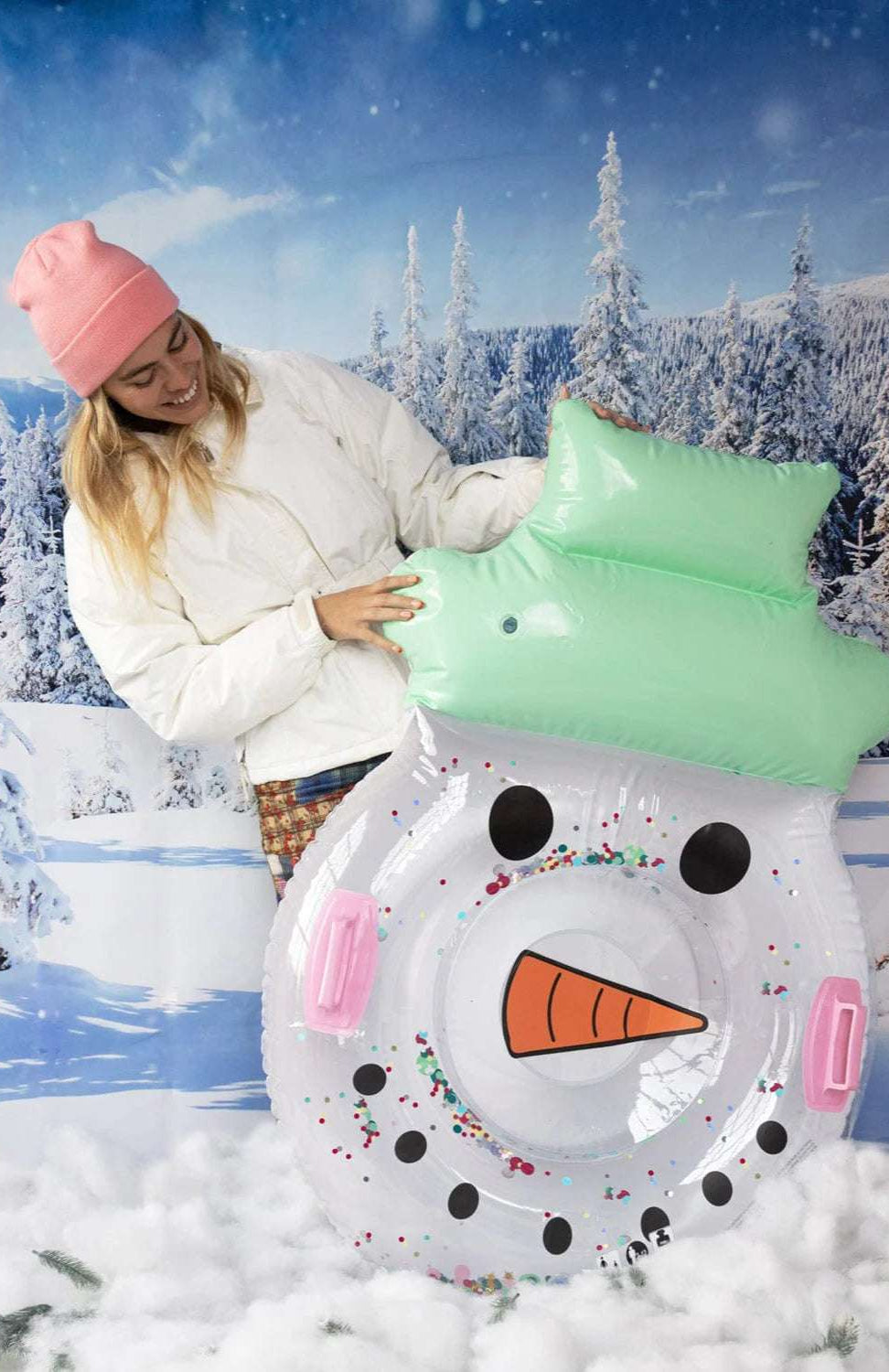 Shop Packed Party Packed Party Mr Snowman Inflatable Snow Tube Gifts for women – premium loungewear and festival fashion at Spoiled Brat