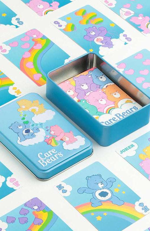 Shop Paladone Care Bears Playing Cards in a Tin Travel Accessories for women – premium loungewear and festival fashion at Spoiled Brat