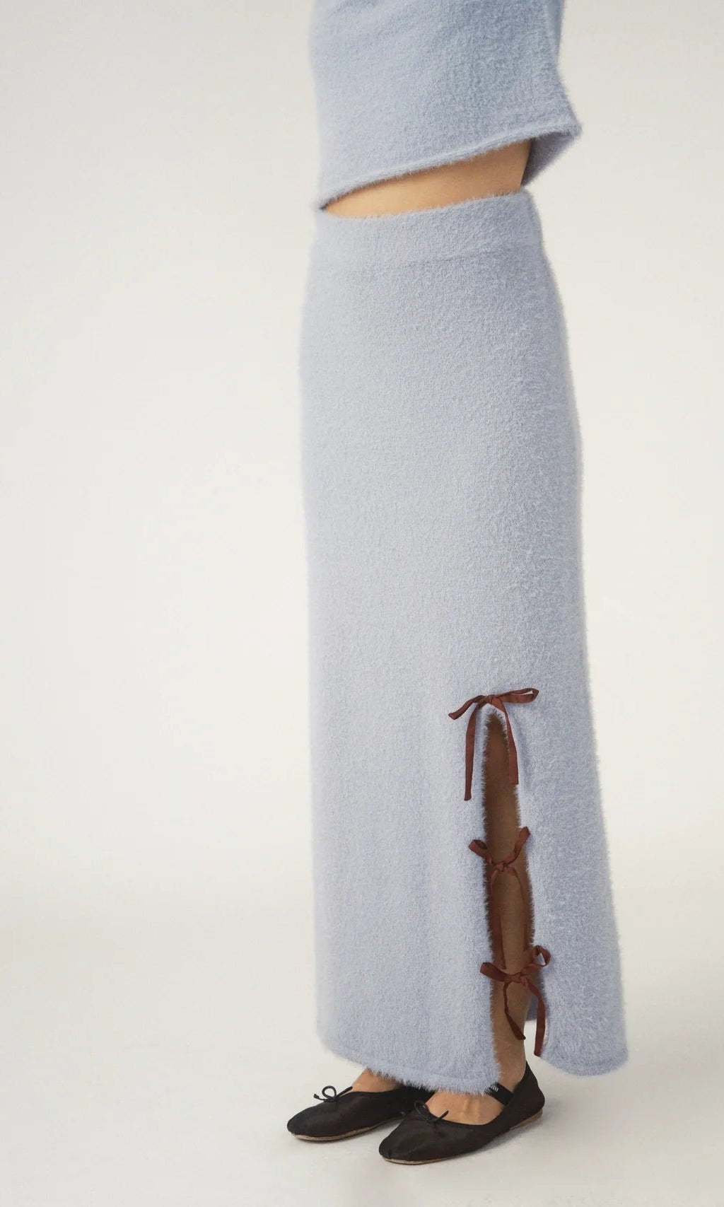 Pixie & Peach Chloe Cosy Bow Maxi Skirt - Spoiled Brat