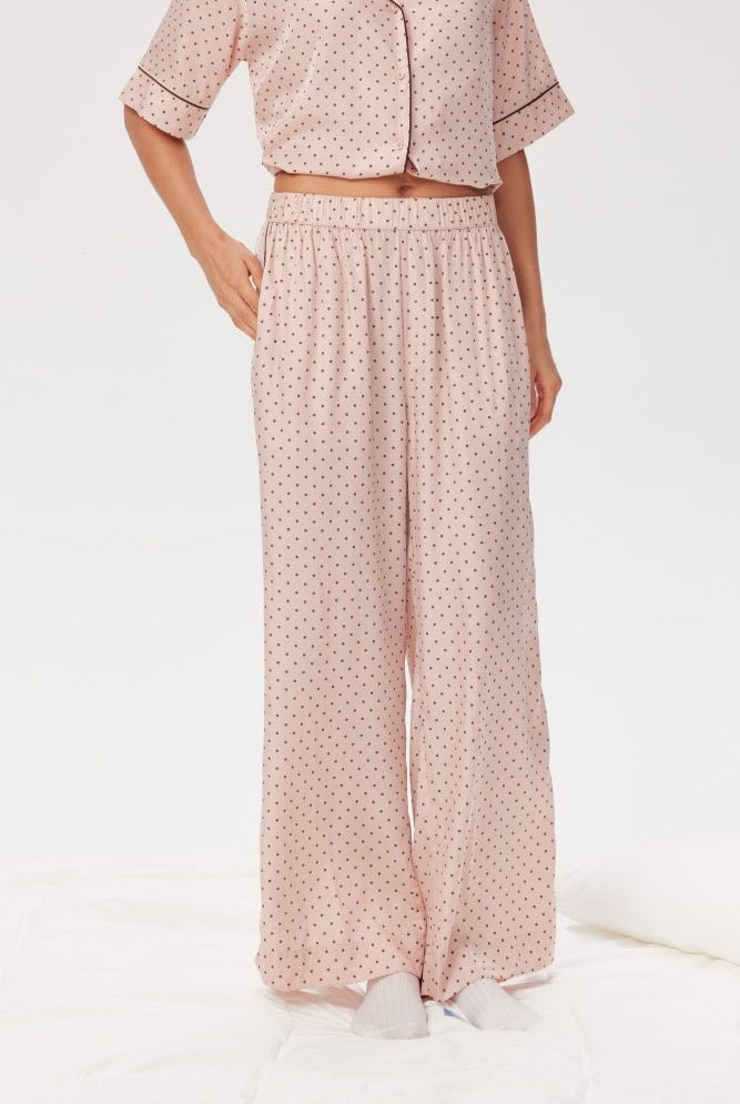 Shop Pixie and Peach Pixie & Peach Chrissie Trouser Pyjamas for women – premium loungewear and festival fashion at Spoiled Brat