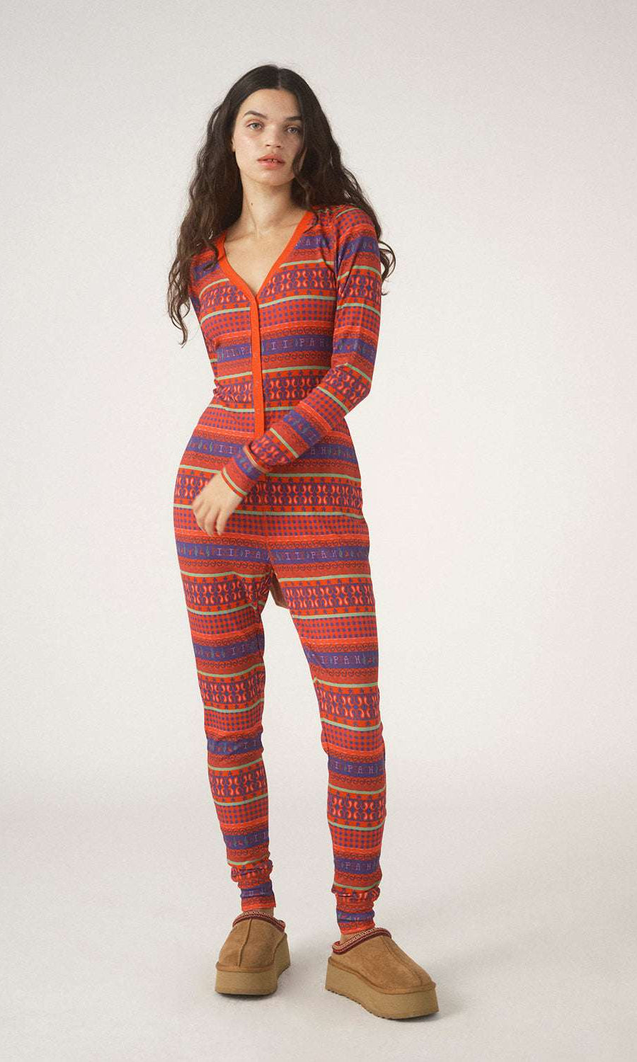 Pixie & Peach Fairisle Christmas Onesie - Spoiled Brat