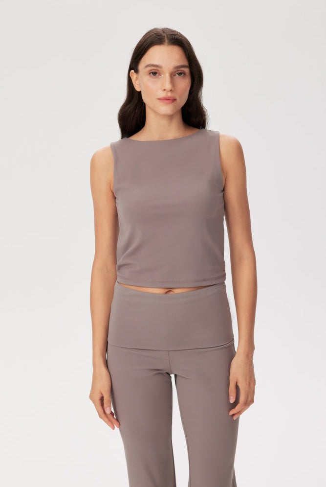 Shop Pixie and Peach Pixie & Peach Gina Slash Neck Top Vest Top for women – premium loungewear and festival fashion at Spoiled Brat