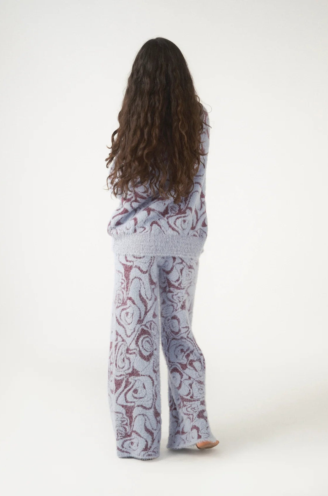 Shop Pixie and Peach Pixie & Peach Hope Jacquard Knitted Jumper Hoodie for women – premium loungewear and festival fashion at Spoiled Brat