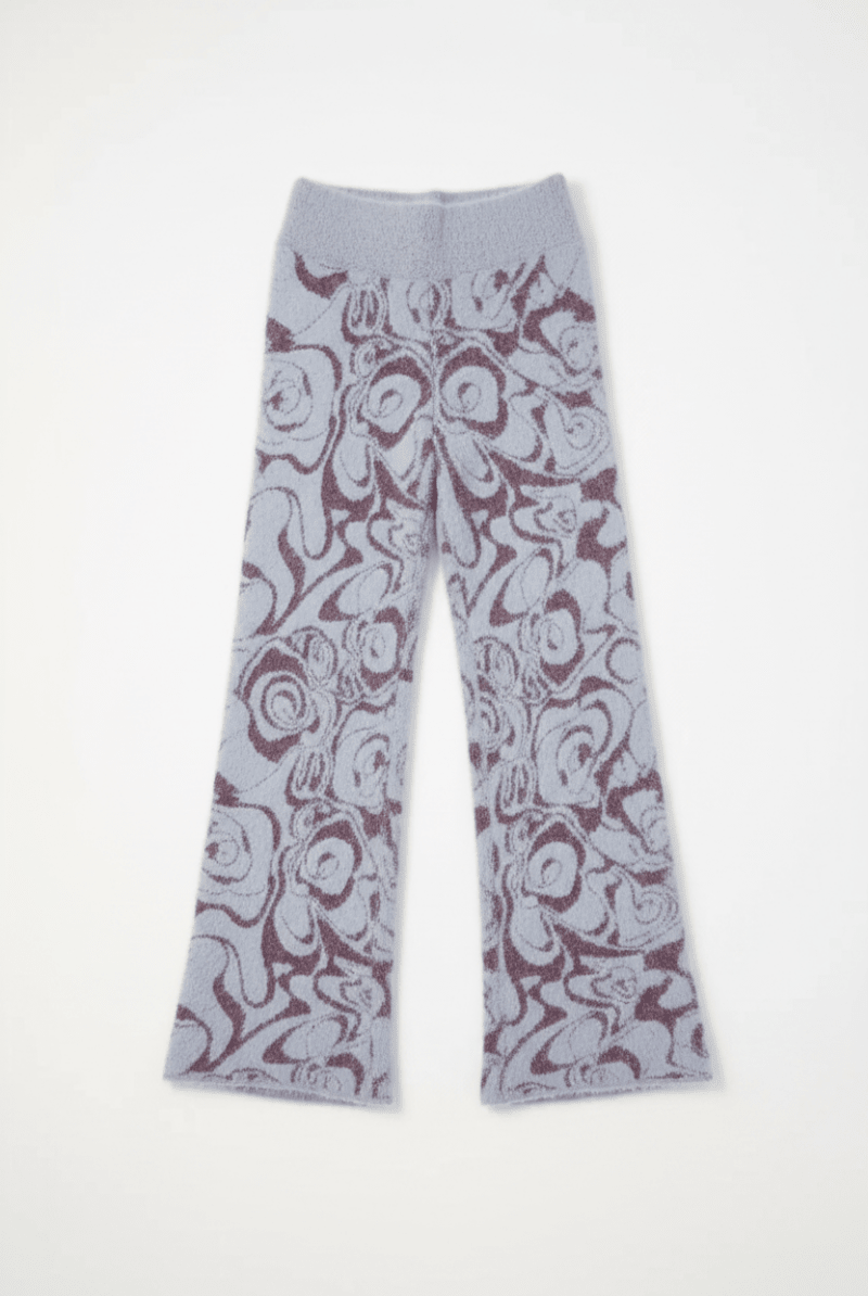 Shop Pixie and Peach Pixie & Peach Hope Jacquard Knitted Trouser Trousers for women – premium loungewear and festival fashion at Spoiled Brat