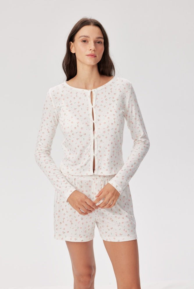 Shop Pixie and Peach Pixie & Peach Peachy Floral Cardigan Cardigan for women – premium loungewear and festival fashion at Spoiled Brat