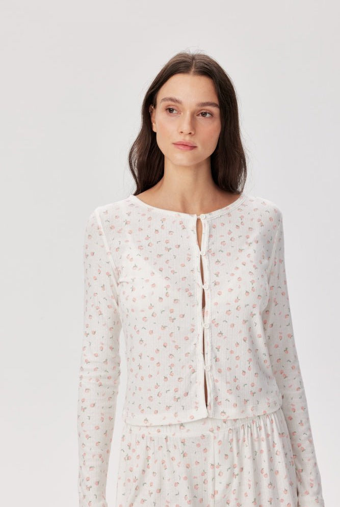 Shop Pixie and Peach Pixie & Peach Peachy Floral Cardigan Cardigan for women – premium loungewear and festival fashion at Spoiled Brat