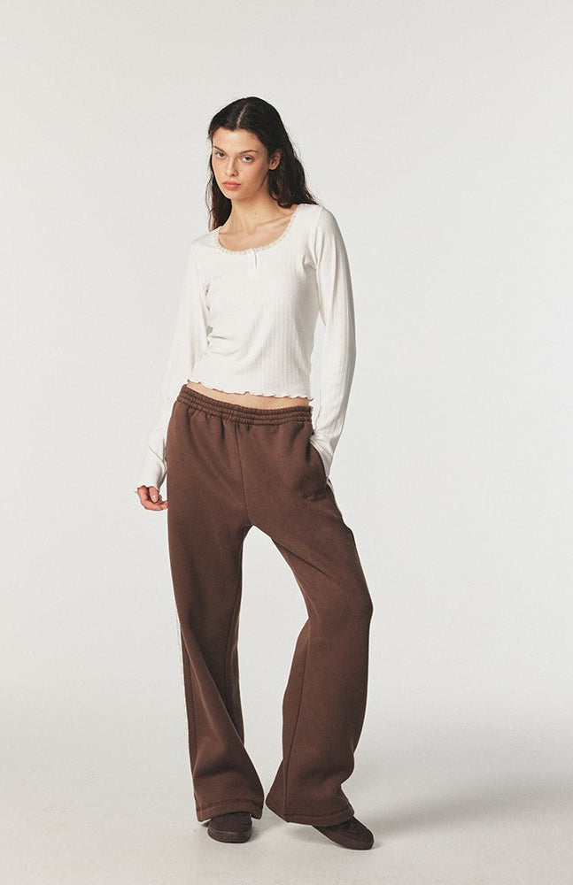 Shop Pixie and Peach Pixie & Peach Pixie Straight Leg Sweat Pant Sweatpants for women – premium loungewear and festival fashion at Spoiled Brat