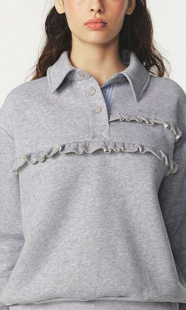 Pixie & Peach Serena Polo Sweatshirt - Spoiled Brat