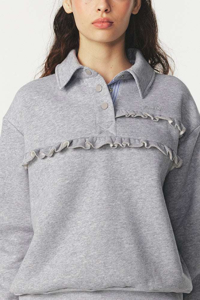 Pixie & Peach Serena Polo Sweatshirt - Spoiled Brat