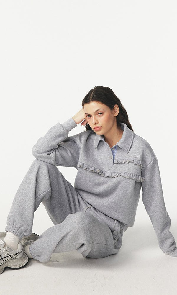 Pixie & Peach Serena Polo Sweatshirt - Spoiled Brat