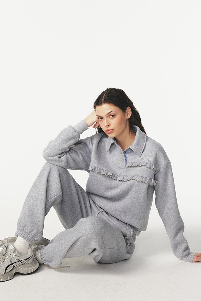 Pixie & Peach Serena Polo Sweatshirt - Spoiled Brat