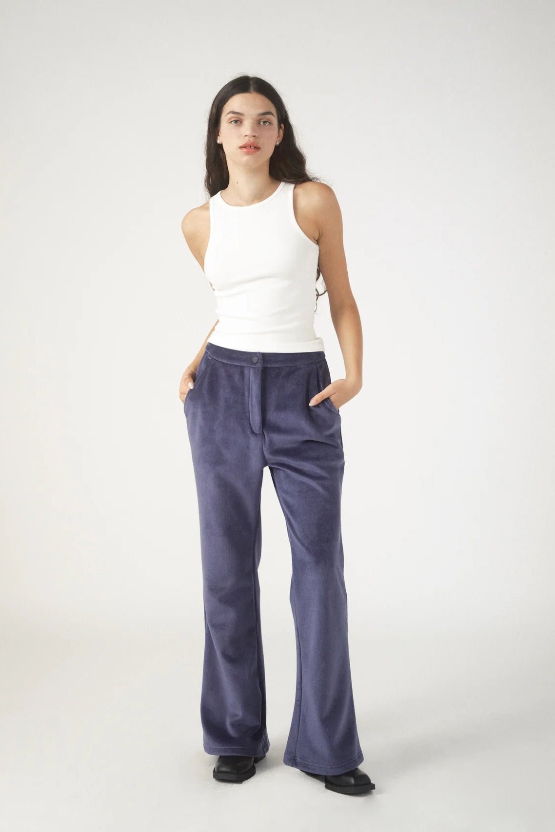 Shop Pixie and Peach Pixie & Peach Shania Velour Trouser Trousers for women – premium loungewear and festival fashion at Spoiled Brat