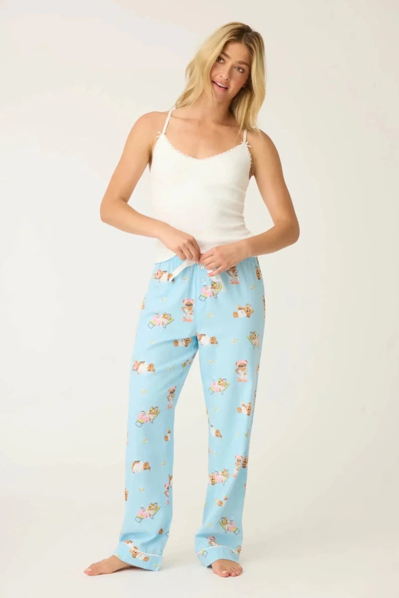 Shop PJ Salvage PJ Salvage Beary Cute Bear Print Flannel PJ Pants Pyjamas for women – premium loungewear and festival fashion at Spoiled Brat