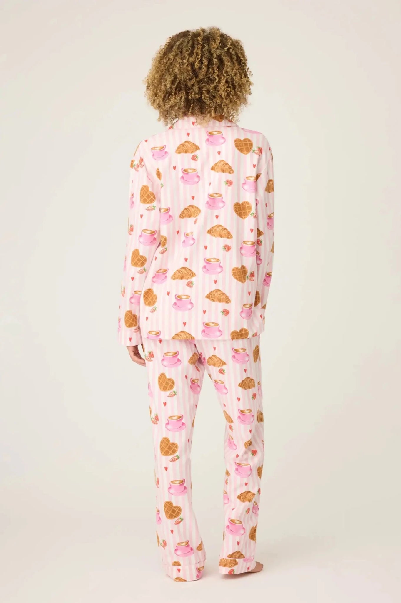 Shop PJ Salvage PJ Salvage Brunch Club Breakfast 3 - Piece Flannel PJ Set Pyjamas for women – premium loungewear and festival fashion at Spoiled Brat