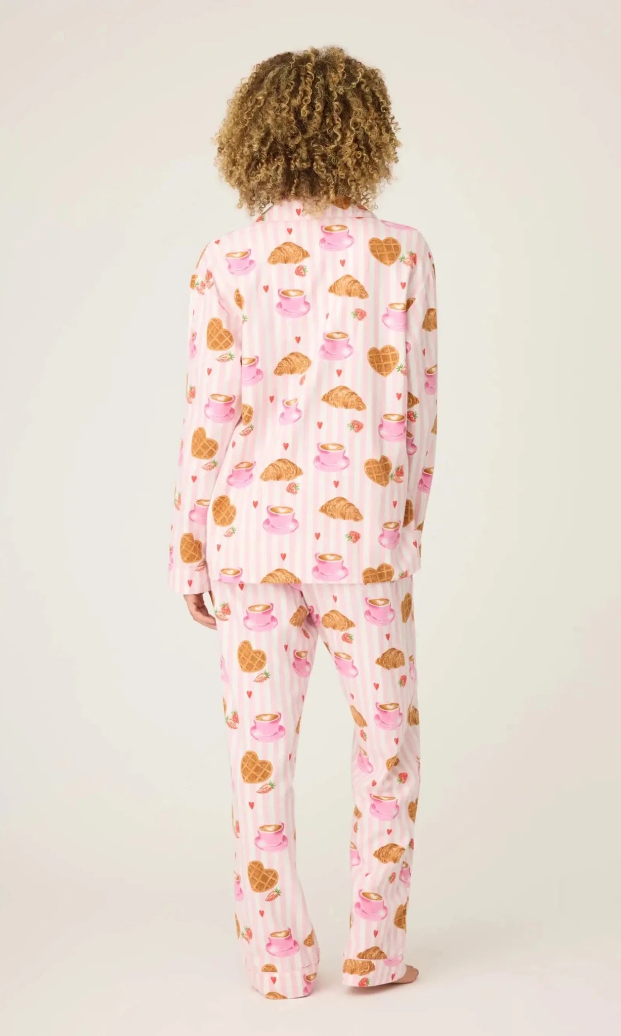 PJ Salvage Brunch Club Breakfast 3 - Piece Flannel PJ Set - Spoiled Brat