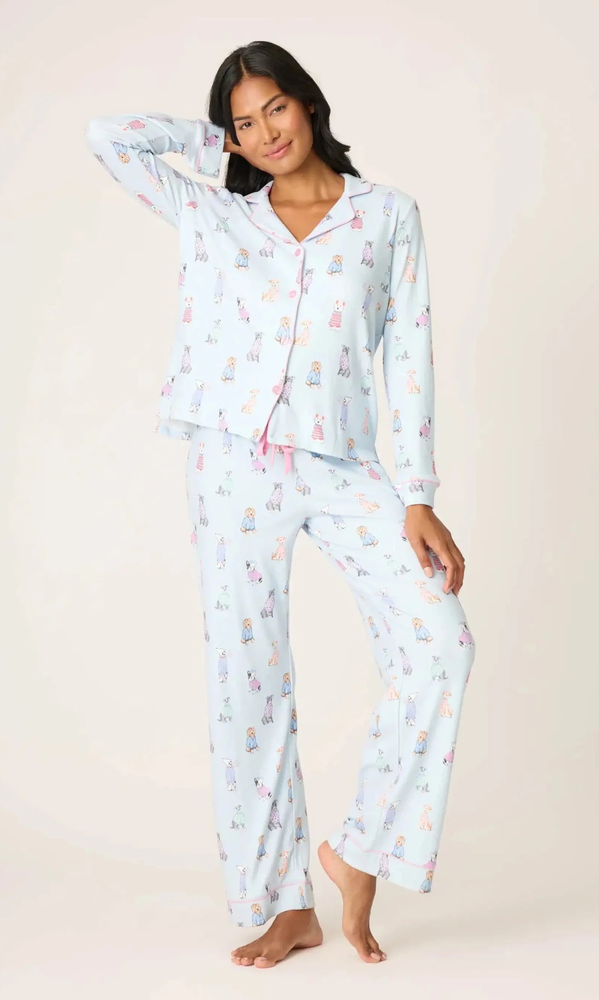 PJ Salvage Doggone Cold Dog Print Pointelle PJ Set - Spoiled Brat