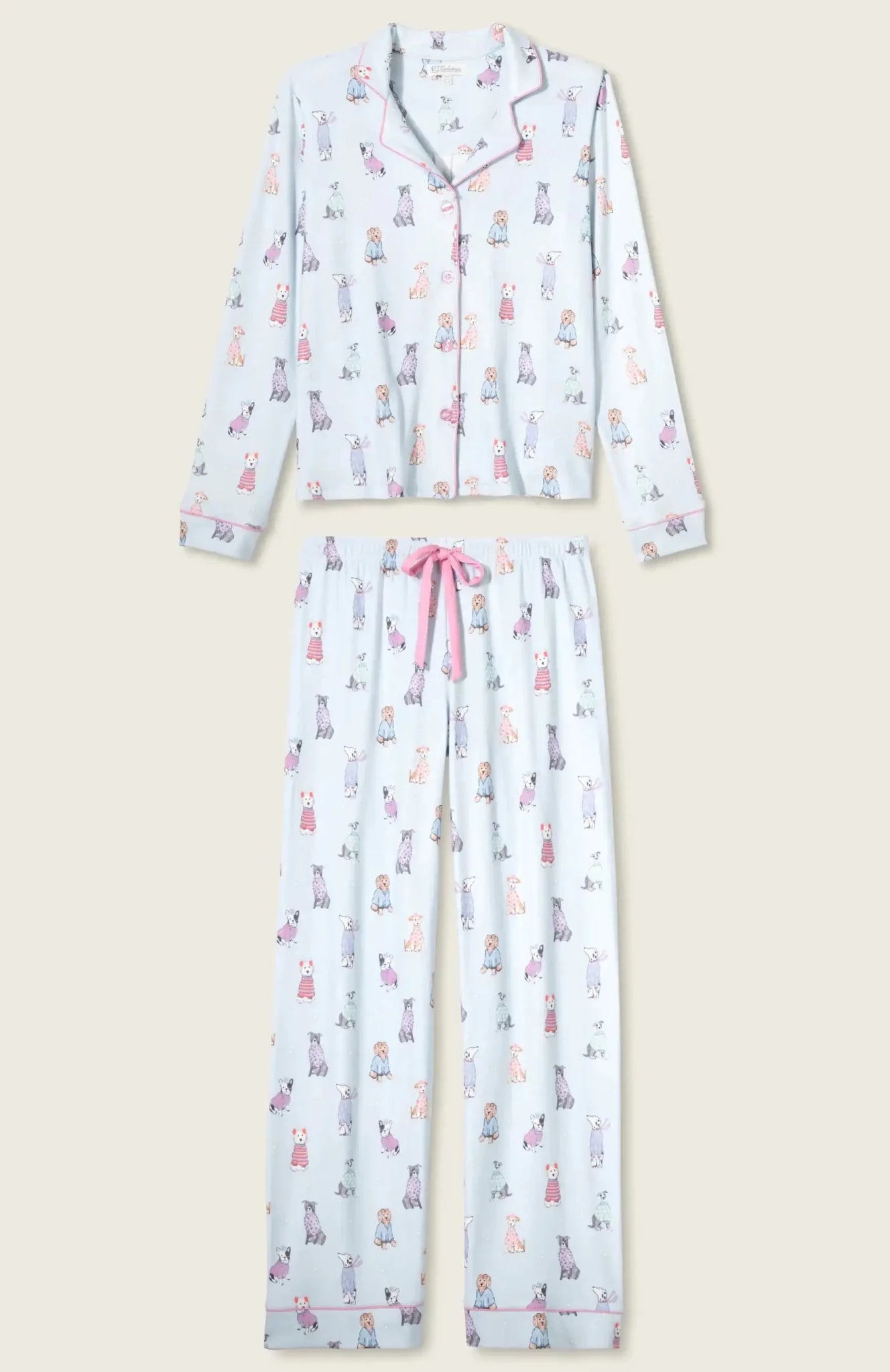 Shop PJ Salvage PJ Salvage Doggone Cold Dog Print Pointelle PJ Set Pyjamas for women – premium loungewear and festival fashion at Spoiled Brat