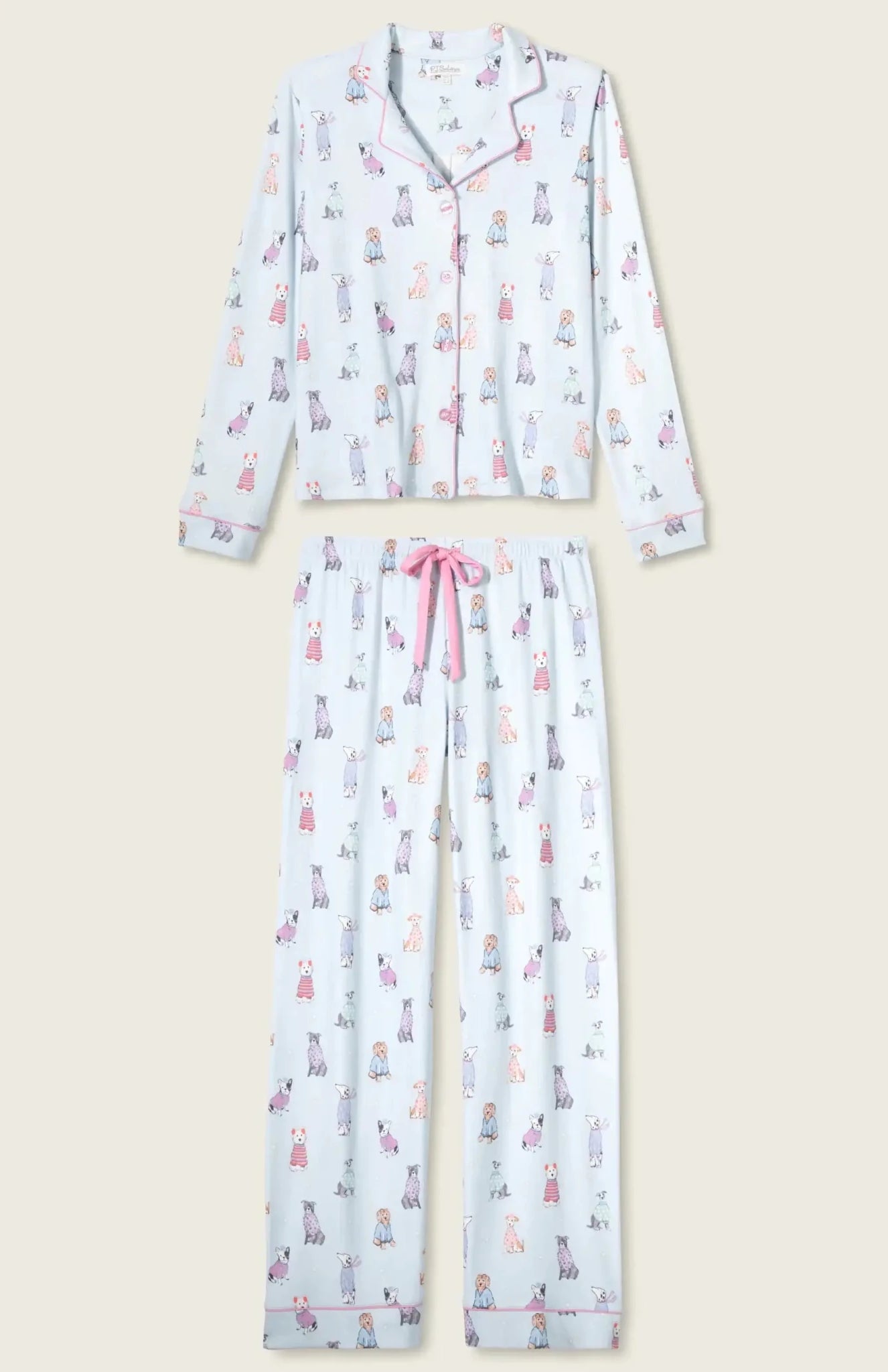Shop PJ Salvage PJ Salvage Doggone Cold Dog Print Pointelle PJ Set Pyjamas for women – premium loungewear and festival fashion at Spoiled Brat