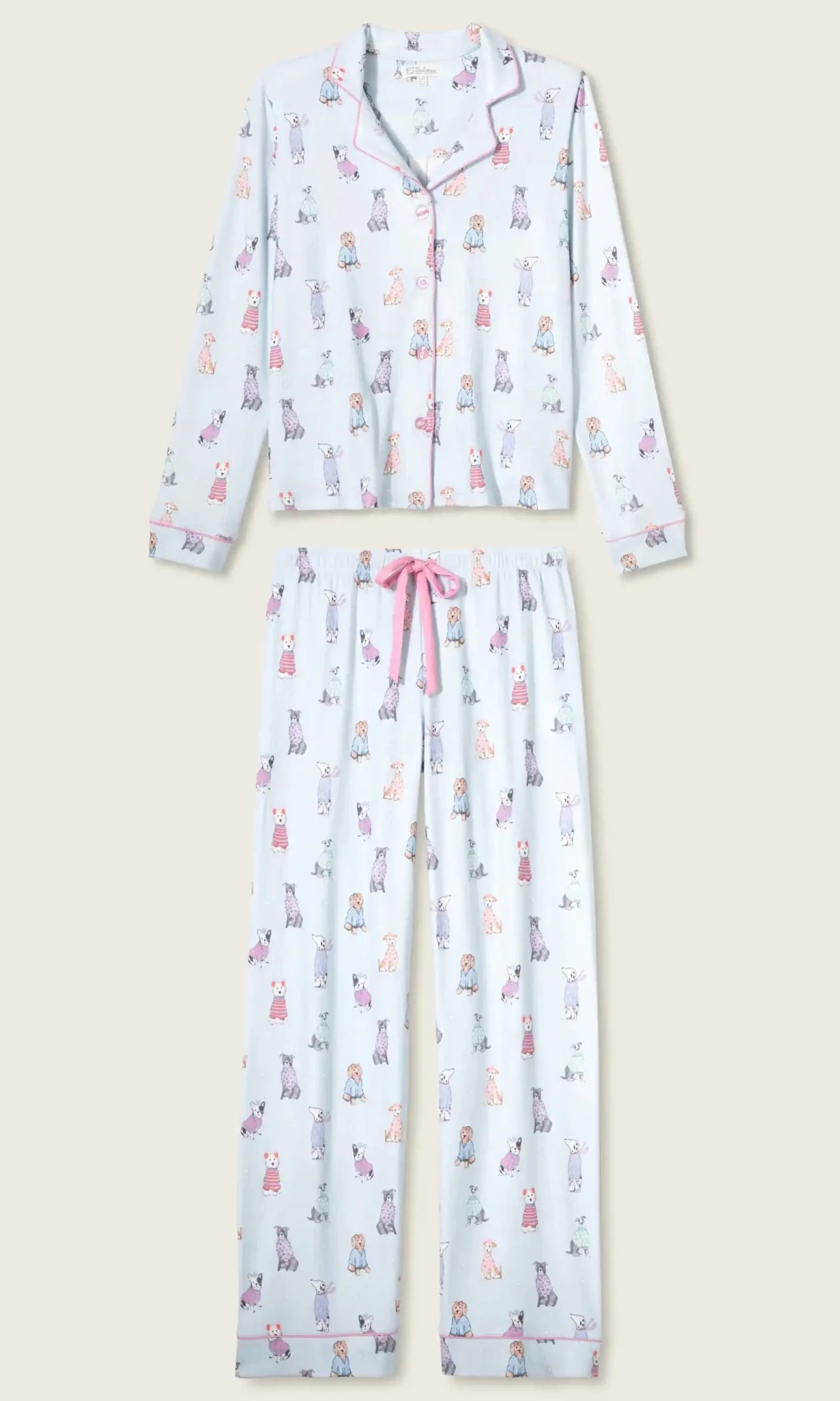 PJ Salvage Doggone Cold Dog Print Pointelle PJ Set - Spoiled Brat