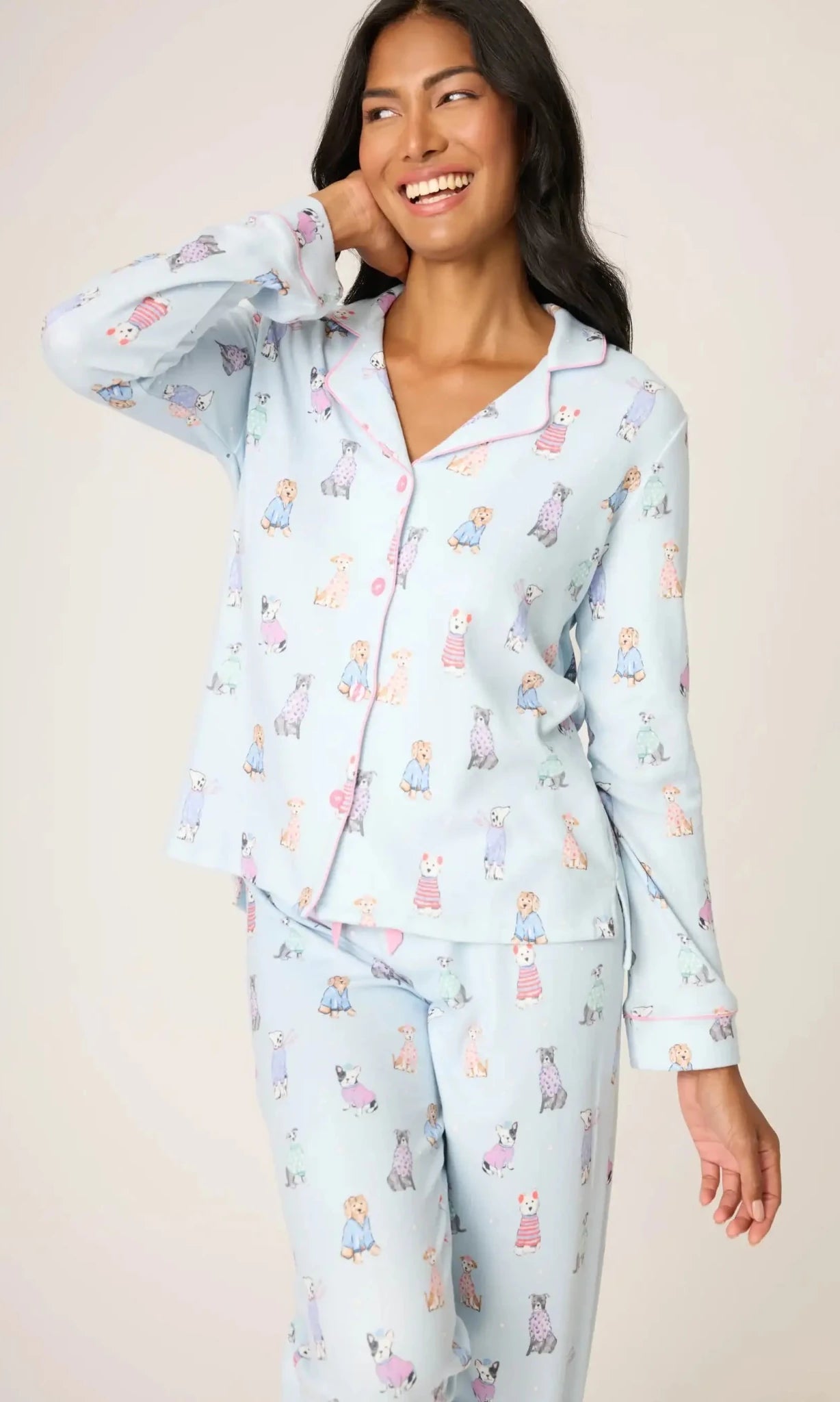 PJ Salvage Doggone Cold Dog Print Pointelle PJ Set - Spoiled Brat