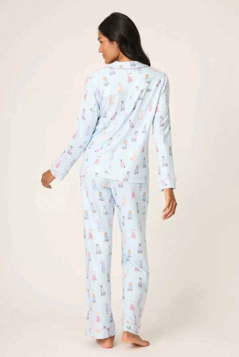 Shop PJ Salvage PJ Salvage Doggone Cold Dog Print Pointelle PJ Set Pyjamas for women – premium loungewear and festival fashion at Spoiled Brat