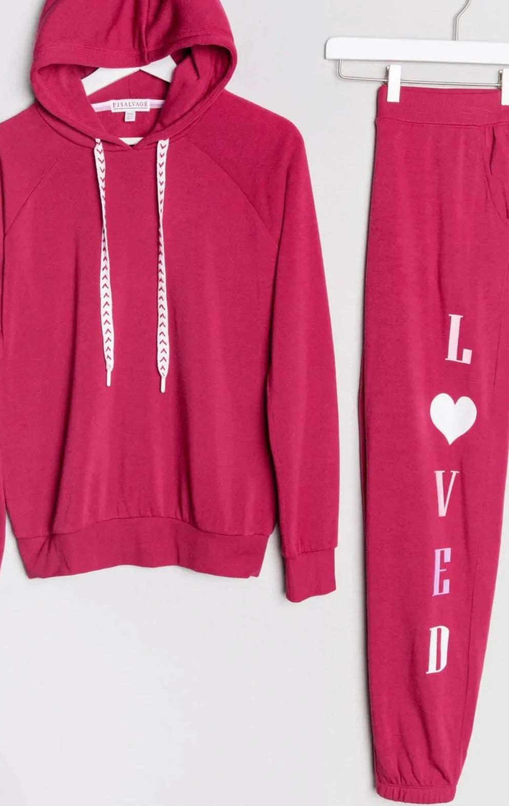 Shop PJ Salvage PJ Salvage Feeling Loved Sweatpants Jogger Bottoms for women – premium loungewear and festival fashion at Spoiled Brat