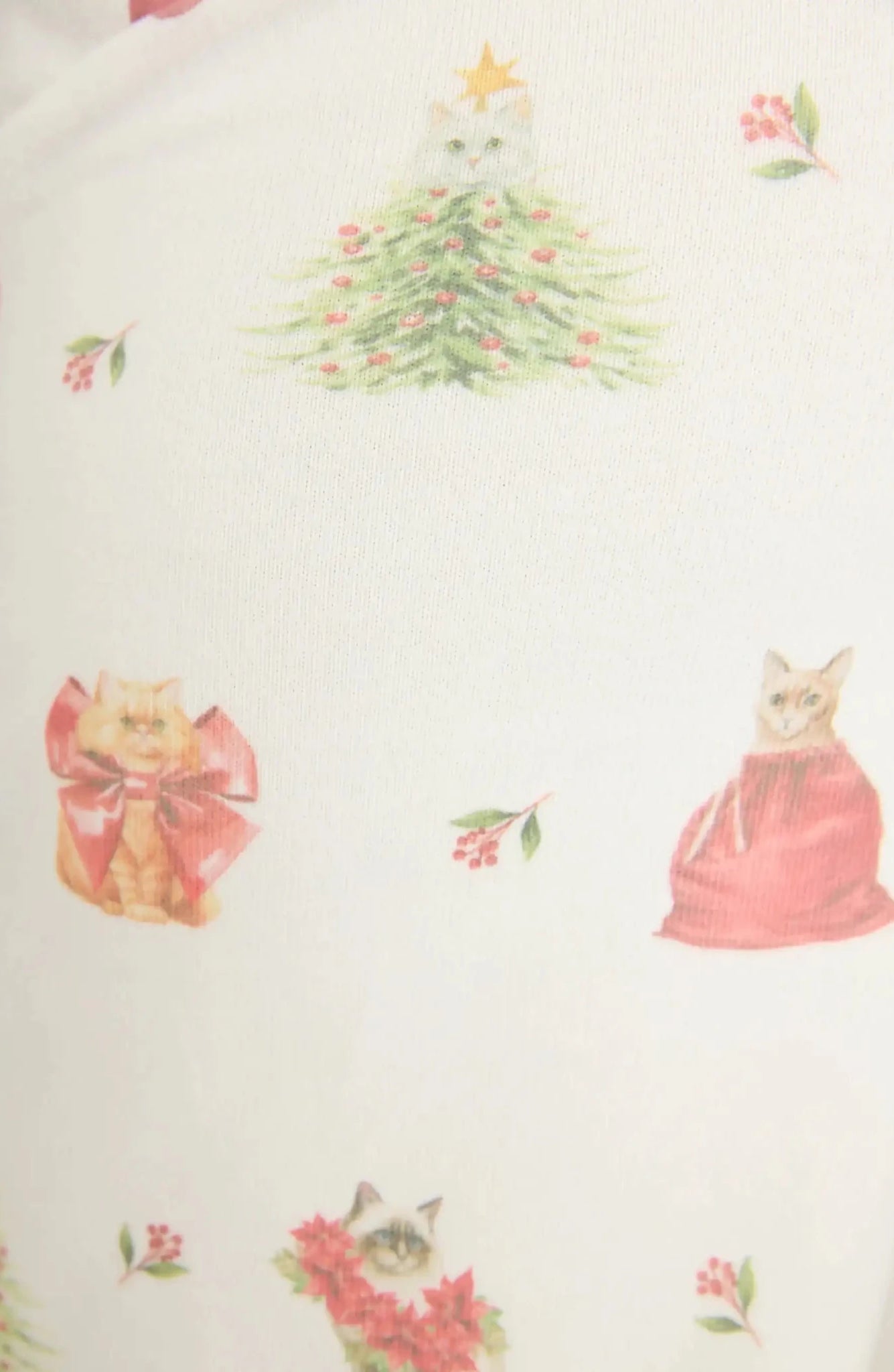 Shop PJ Salvage PJ Salvage Feline Festive Cat Print Banded PJ Pants as seen on Chloe Sims Pyjamas for women – premium loungewear and festival fashion at Spoiled Brat