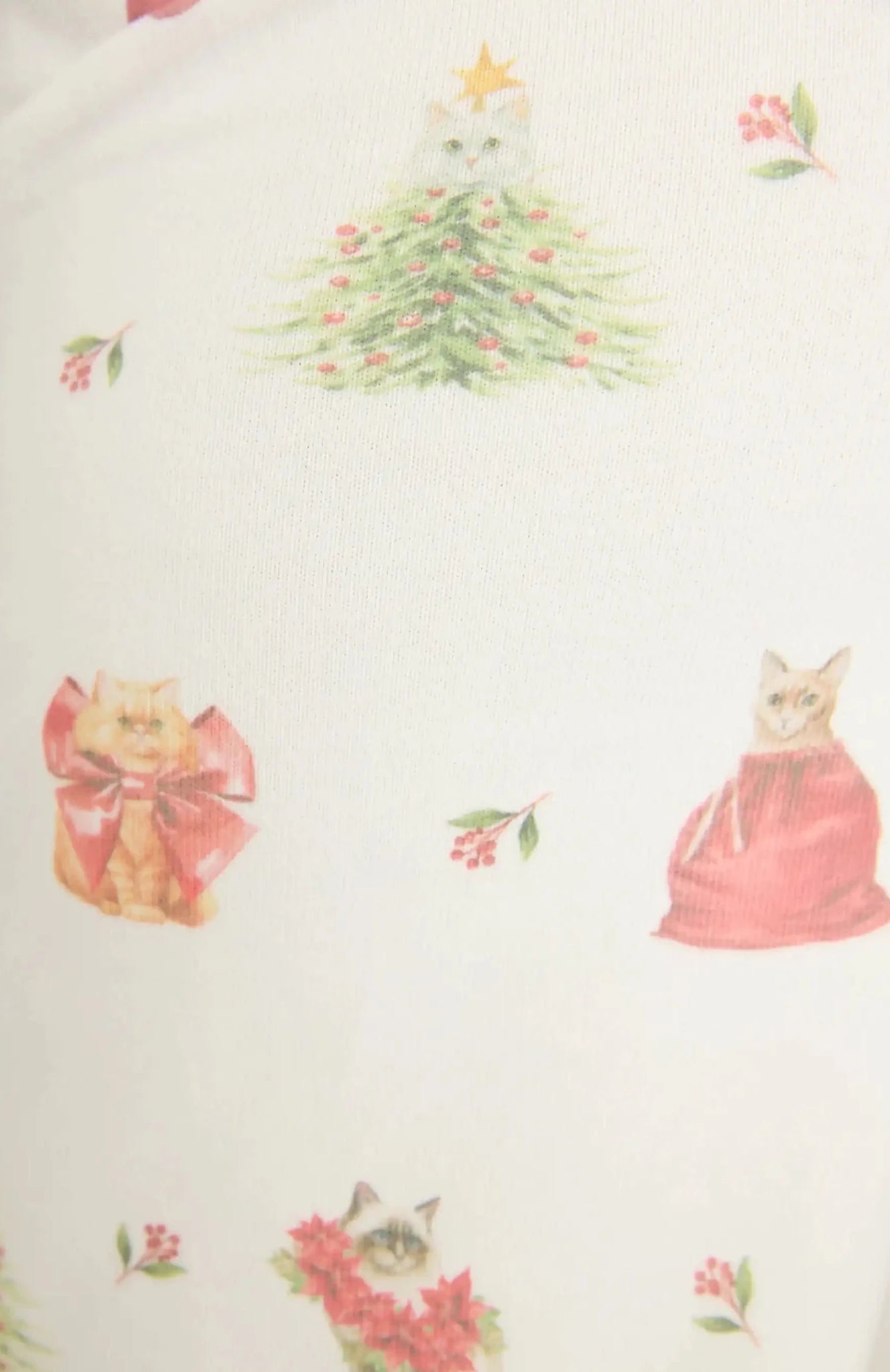 Shop PJ Salvage PJ Salvage Feline Festive Cat Print Banded PJ Pants as seen on Chloe Sims Pyjamas for women – premium loungewear and festival fashion at Spoiled Brat