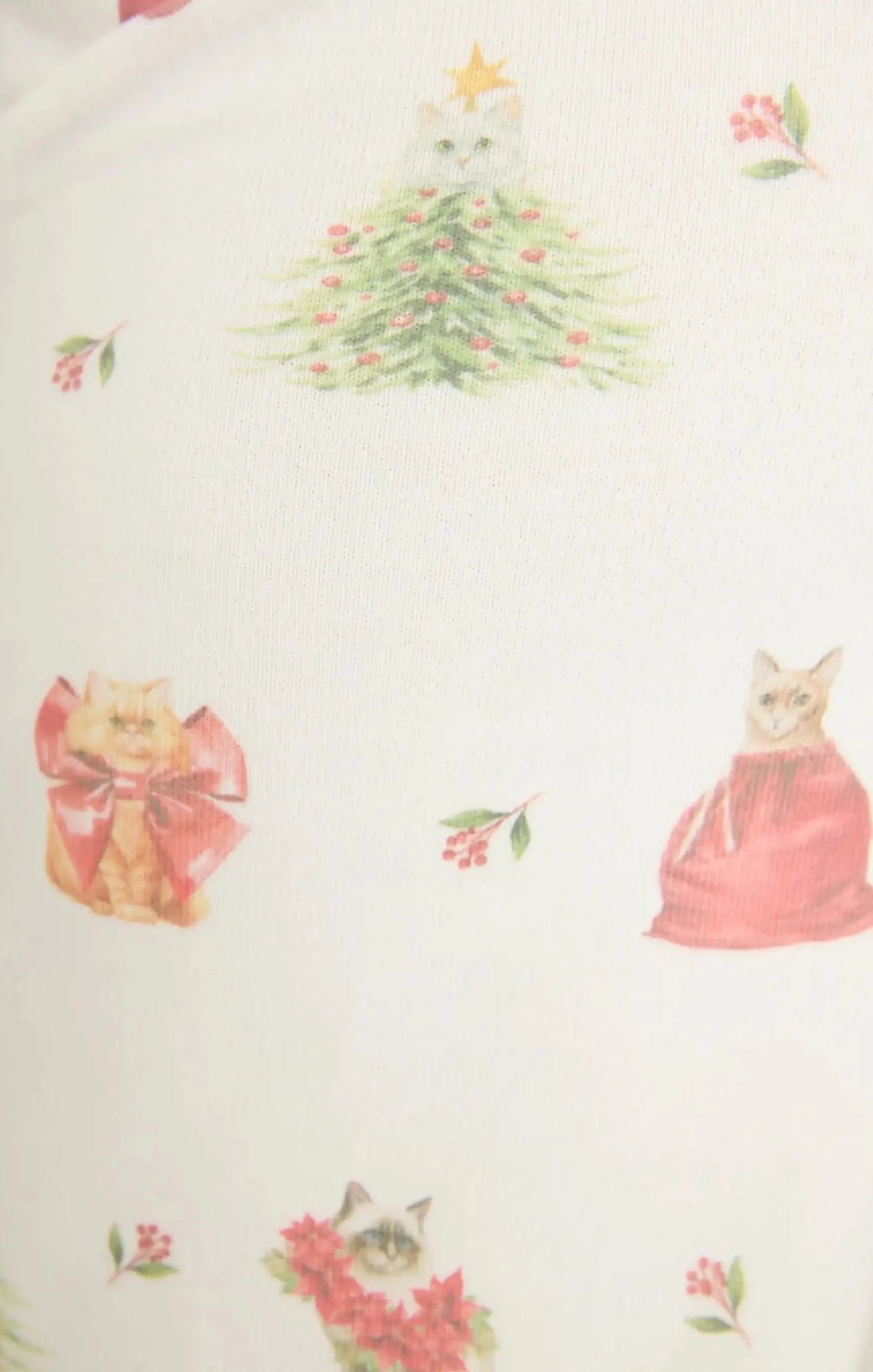 PJ Salvage Feline Festive Cat Print Banded PJ Pants as seen on Chloe Sims - Spoiled Brat