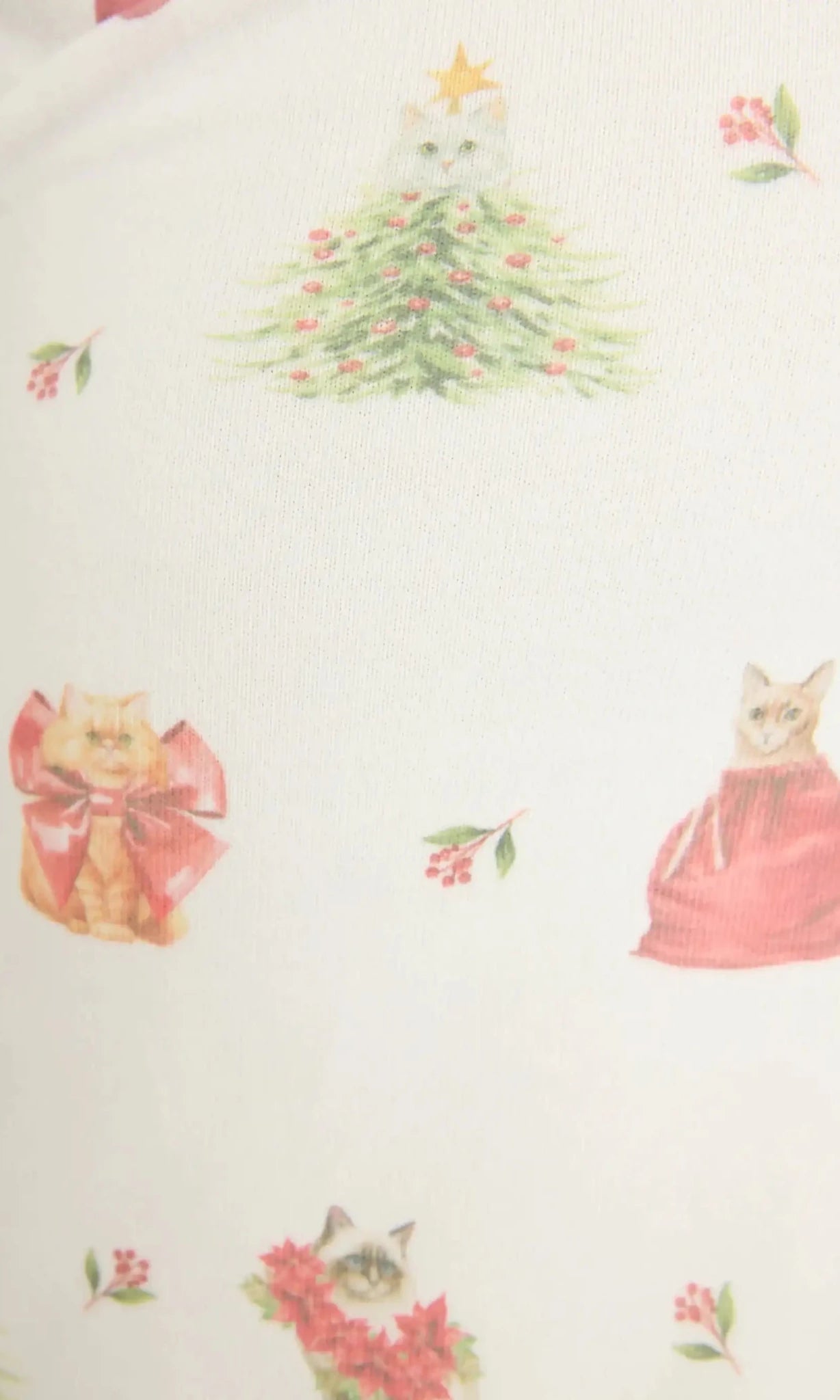 PJ Salvage Feline Festive Cat Print Banded PJ Pants as seen on Chloe Sims - Spoiled Brat