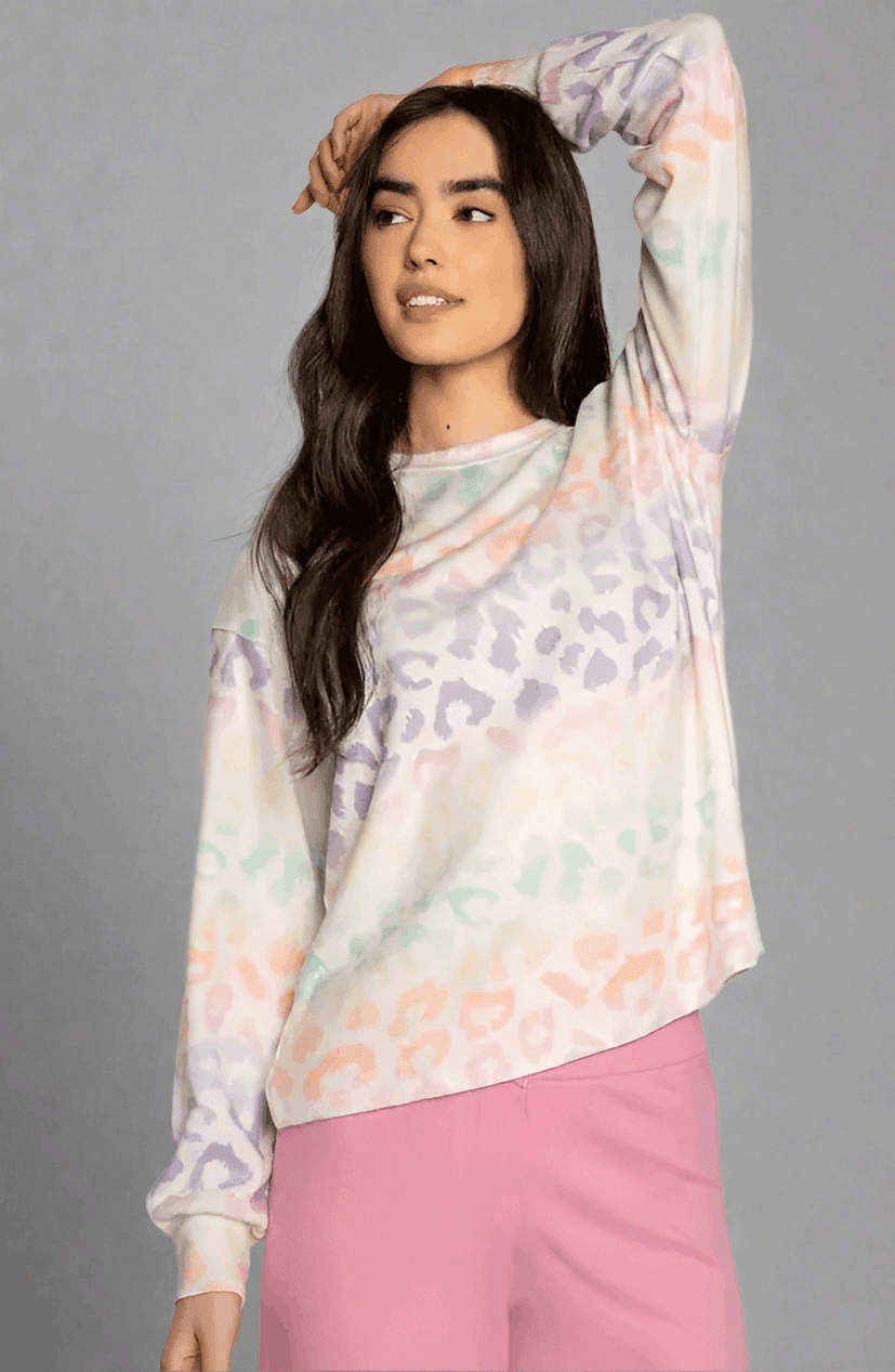 PJ Salvage Gradient Good Vibes Sweatshirt - Spoiled Brat