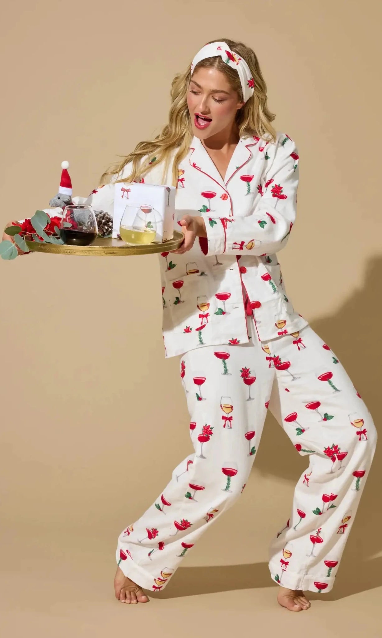 PJ Salvage Let's Get Toasty 3 - Piece Print Flannel PJ Set - Spoiled Brat