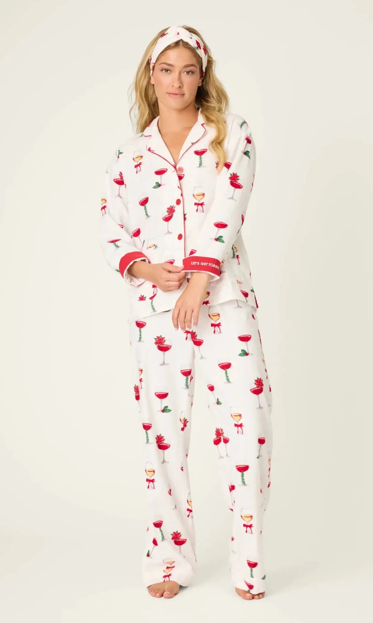PJ Salvage Let's Get Toasty 3 - Piece Print Flannel PJ Set - Spoiled Brat
