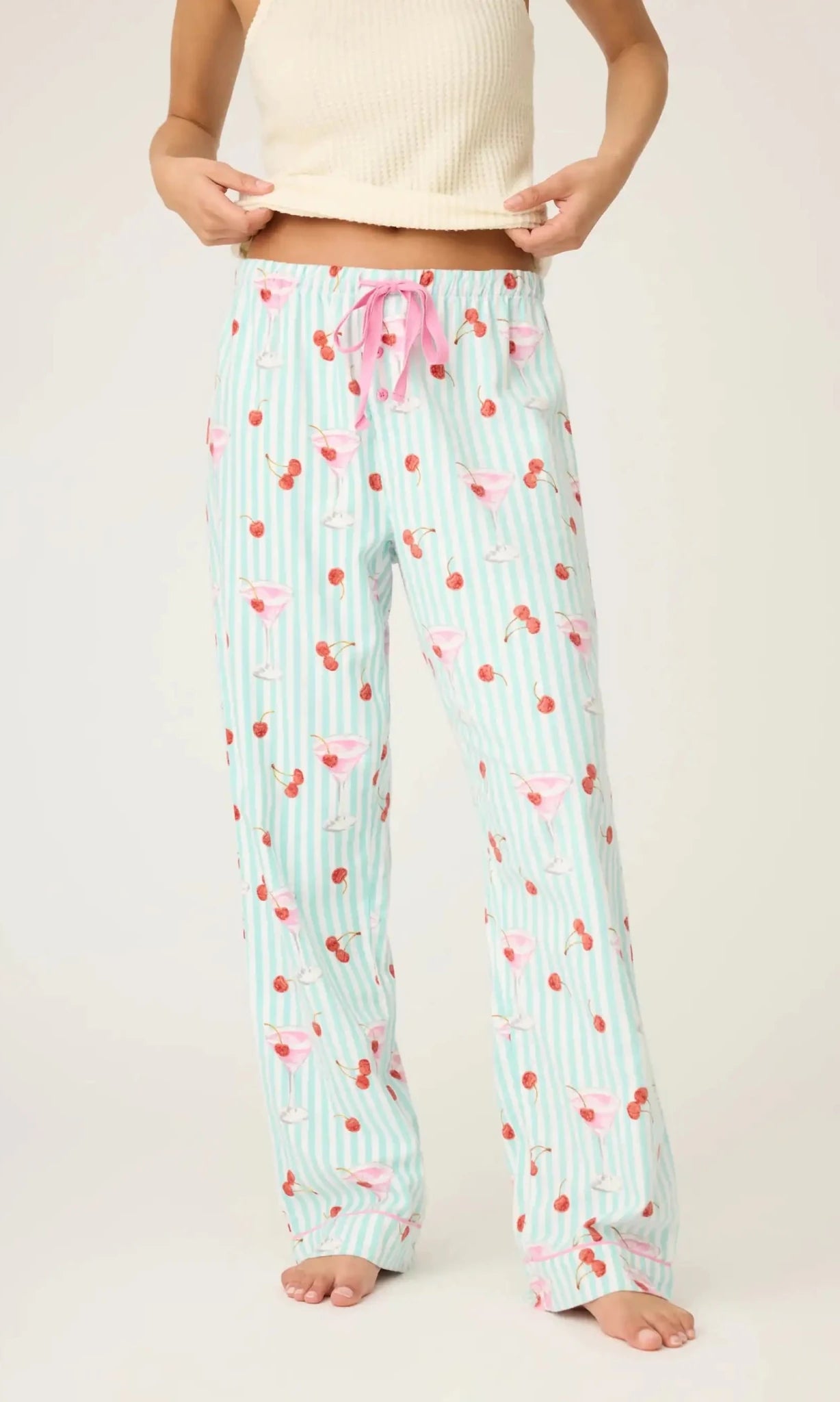 PJ Salvage Ma Cherie Cherry Print Flannel PJ Pants - Spoiled Brat