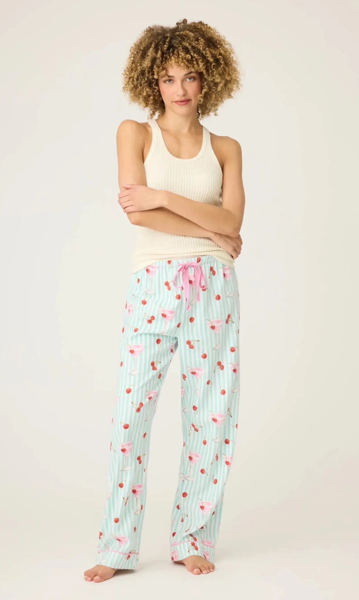 PJ Salvage Ma Cherie Cherry Print Flannel PJ Pants - Spoiled Brat