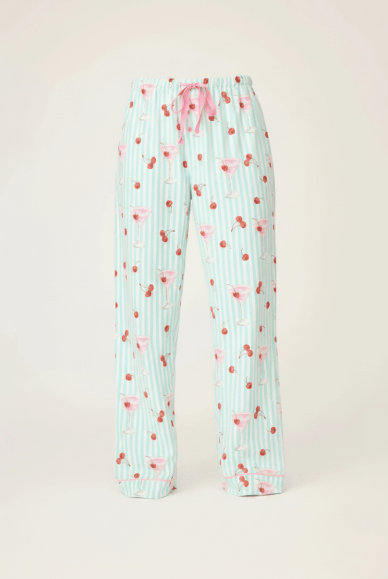 Shop PJ Salvage PJ Salvage Ma Cherie Cherry Print Flannel PJ Pants Pyjamas for women – premium loungewear and festival fashion at Spoiled Brat