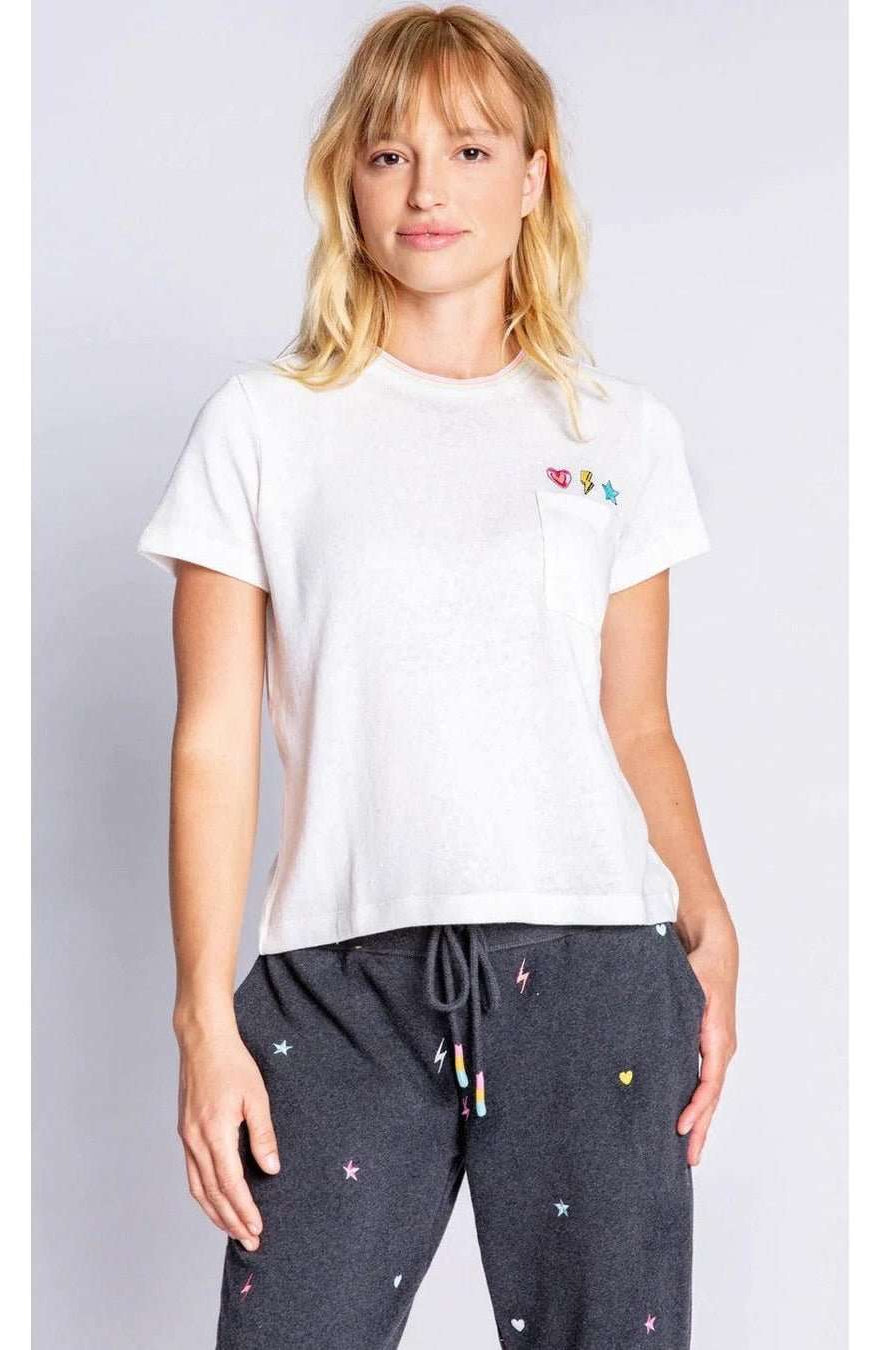 PJ Salvage One Love Embroidered T-Shirt - Spoiled Brat