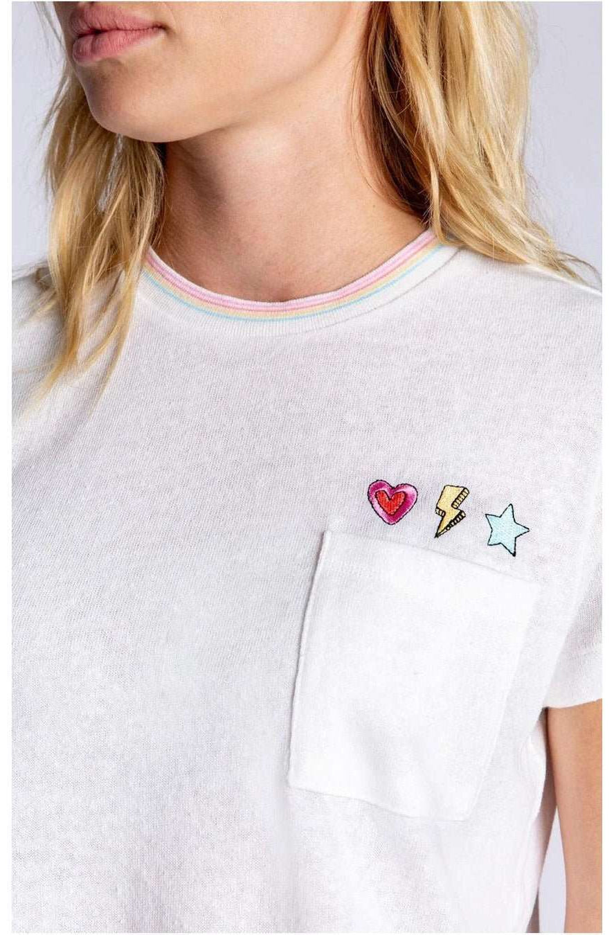 PJ Salvage One Love Embroidered T-Shirt - Spoiled Brat