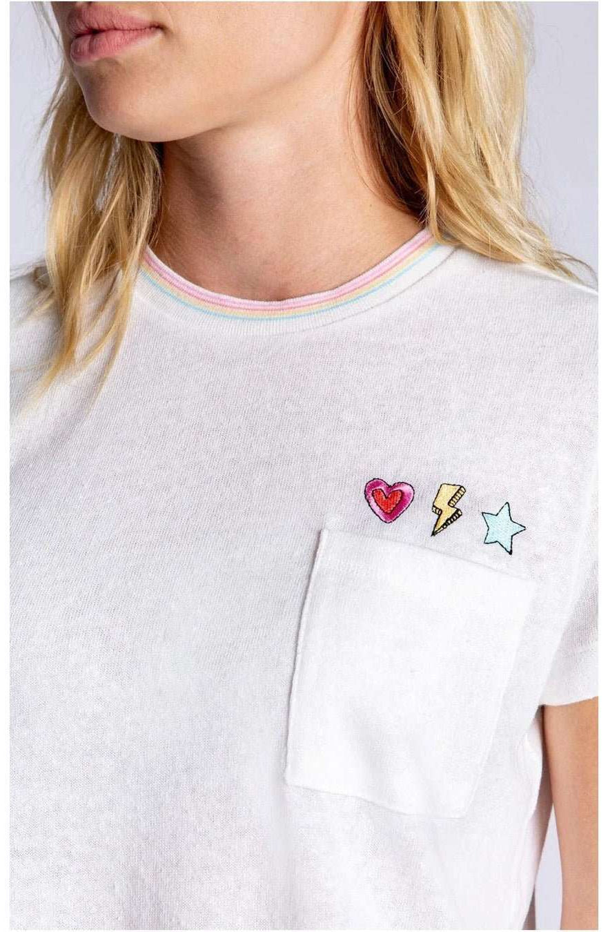 PJ Salvage One Love Embroidered T-Shirt - Spoiled Brat