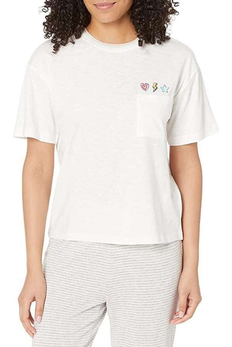 Shop PJ Salvage PJ Salvage One Love Embroidered T-Shirt T-Shirt for women – premium loungewear and festival fashion at Spoiled Brat