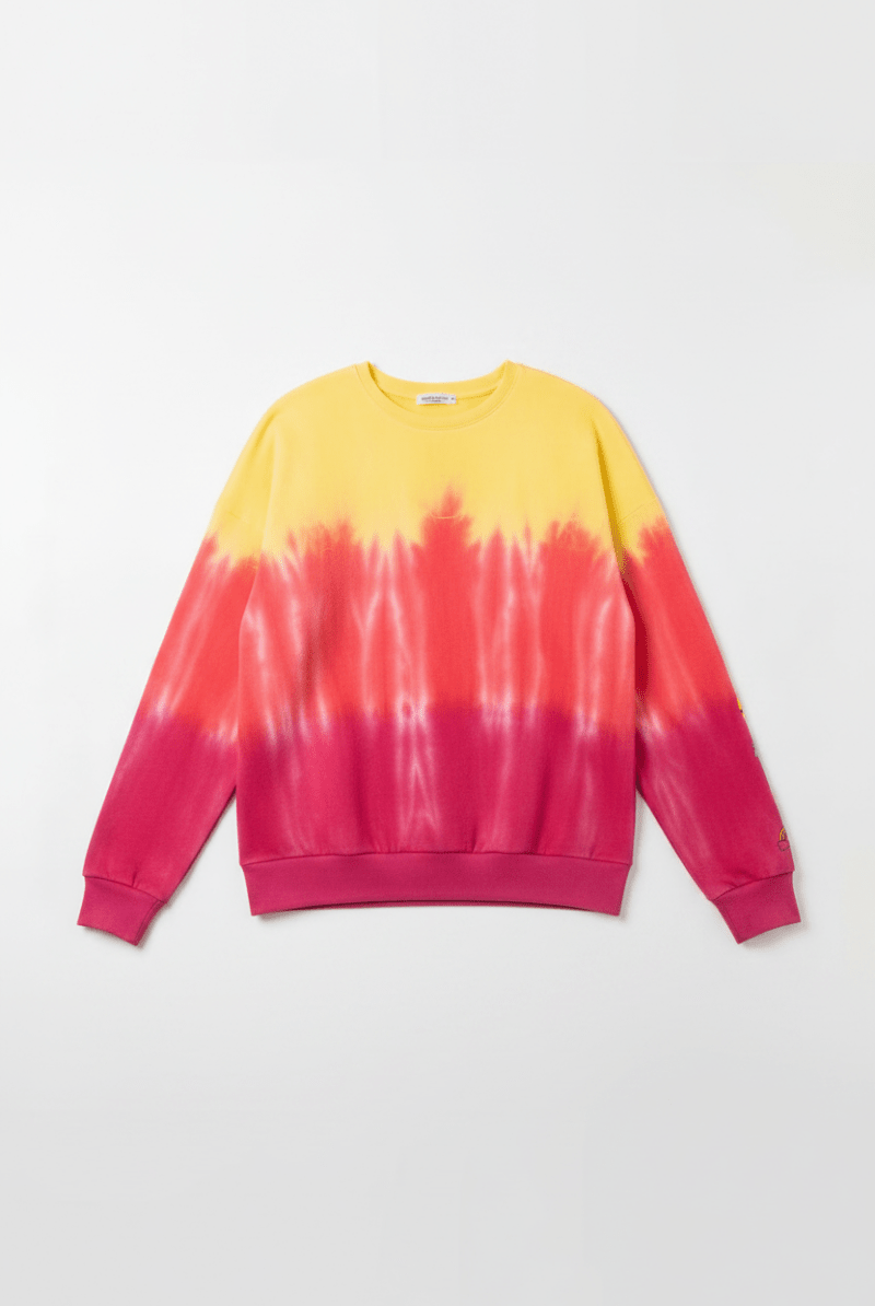 Shop PJ Salvage PJ Salvage One Love Ombre Tie Dye Crew Neck Long Sleeve Sweater Sweater for women – premium loungewear and festival fashion at Spoiled Brat