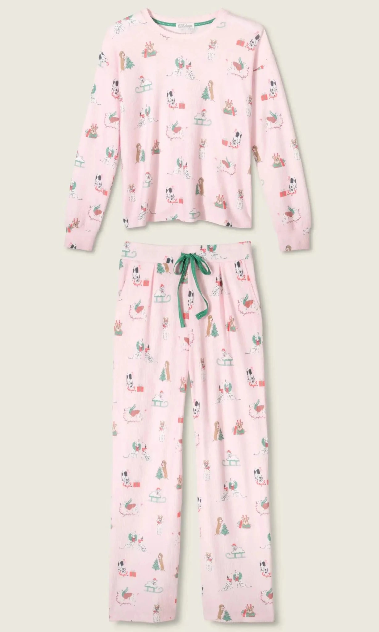 PJ Salvage Peace & Pawlidays Dog Print PJ Top - Spoiled Brat