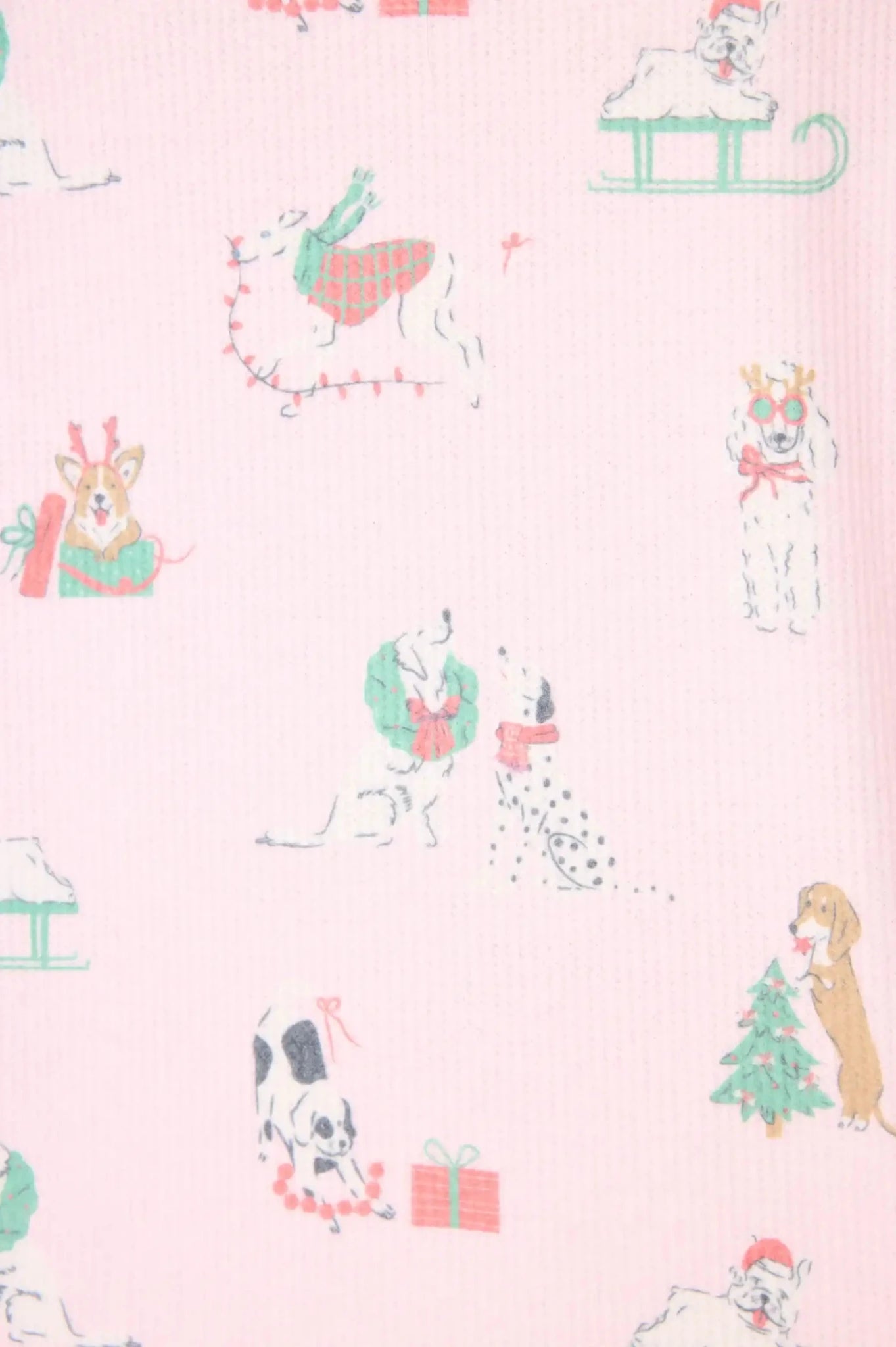 PJ Salvage Peace & Pawlidays Dog Print PJ Top - Spoiled Brat