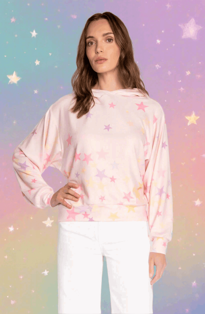 PJ Salvage Peach Party Star Hoodie - Spoiled Brat