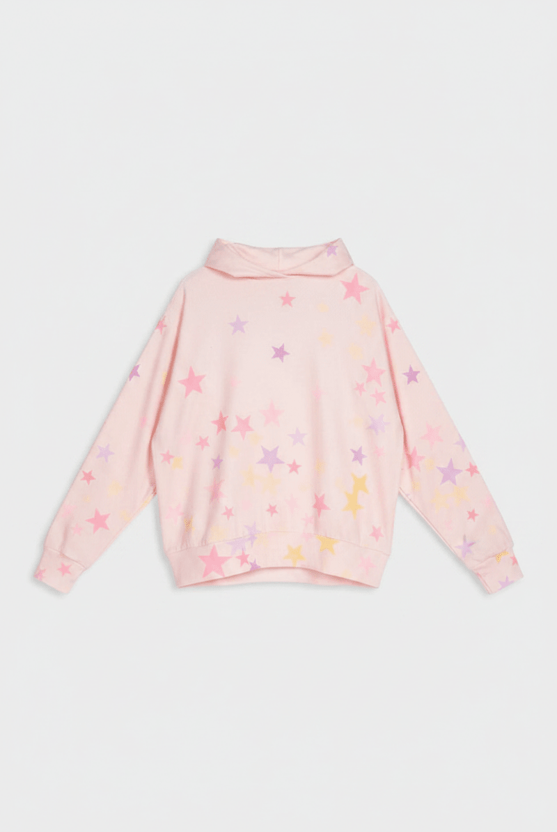 Shop PJ Salvage PJ Salvage Peach Party Star Hoodie Hoodie for women – premium loungewear and festival fashion at Spoiled Brat