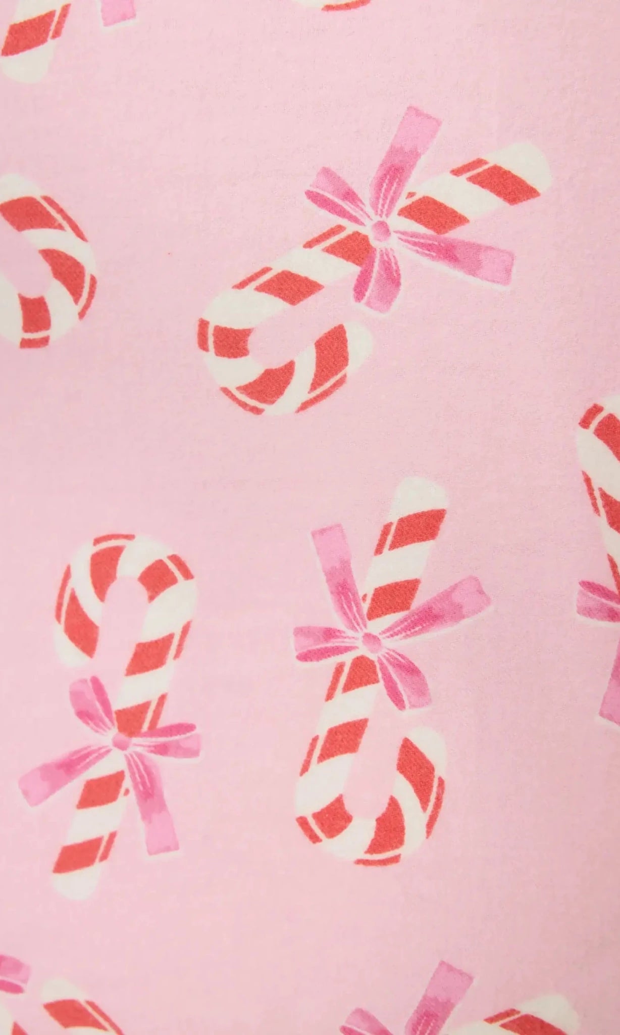 PJ Salvage Sweeter Than Sugar 3 - Piece Candy Cane Print Flannel PJ Set as seen on Paris Hilton - Spoiled Brat