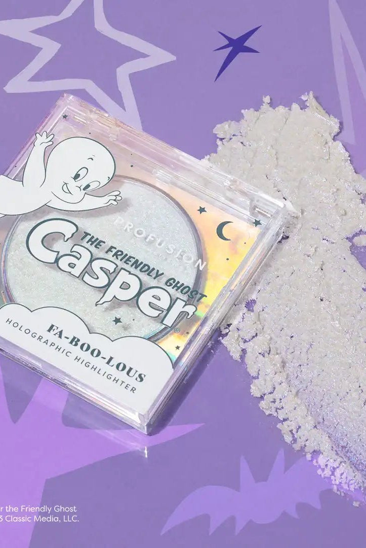 Shop Profusion Cosmetics Profusion Cosmetics Casper the Friendly Ghost Holographic Highlighter Makeup Brushes for women – premium loungewear and festival fashion at Spoiled Brat