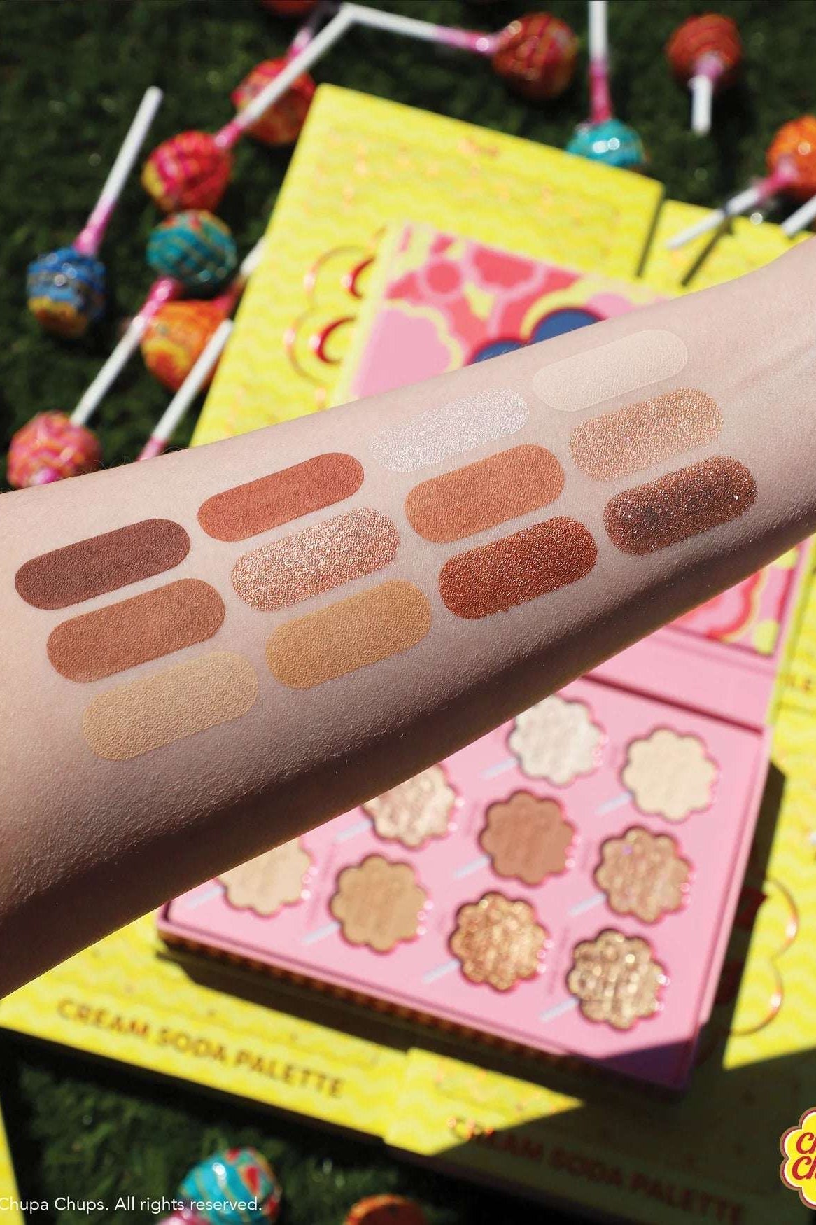 Rude Cosmetics Chupa Chups Cream Soda 12 Colour Palette Eyeshadow by Rude Cosmetics as seen on celebrities