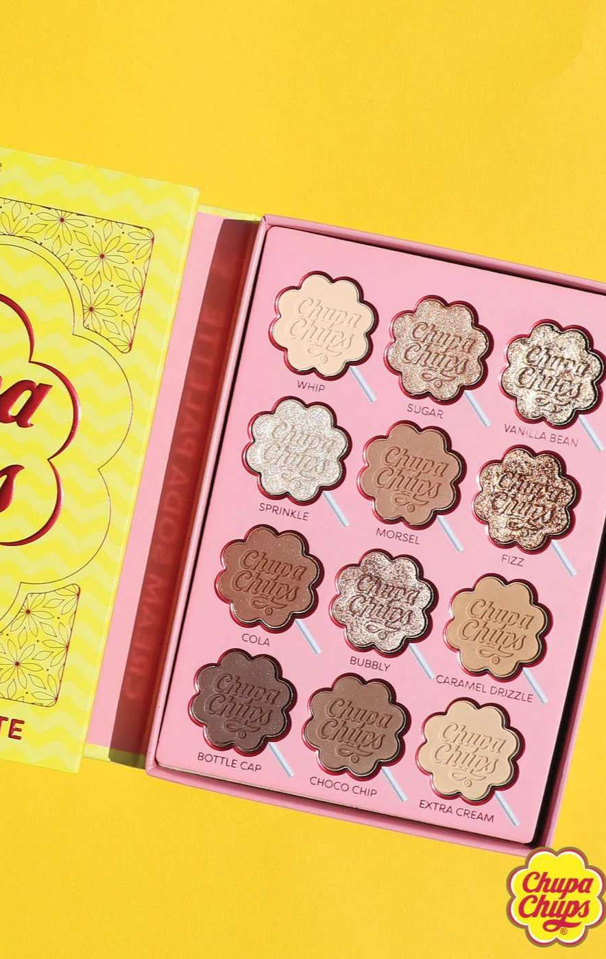 Shop Rude Cosmetics Rude Cosmetics Chupa Chups Cream Soda 12 Colour Palette Eyeshadow for women – premium loungewear and festival fashion at Spoiled Brat
