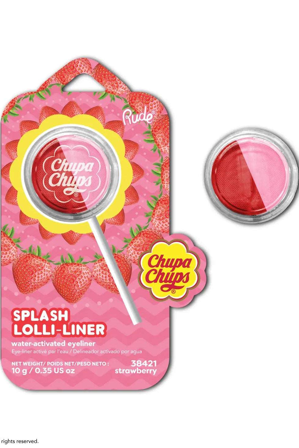 Rude Cosmetics Chupa Chups Splash Lolli-Liner by Rude Cosmetics – Eyeshadow – Strawberry | Spoiled Brat UK